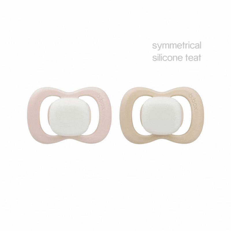 glowinthedark pacifier b.box cream twin pack dummies b.box for kids