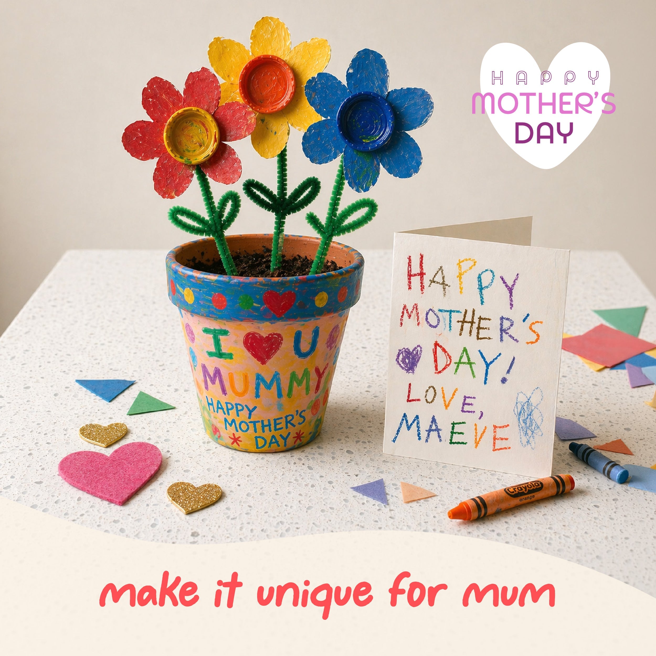get crafty: 3 homemade mother's day card ideas for kids