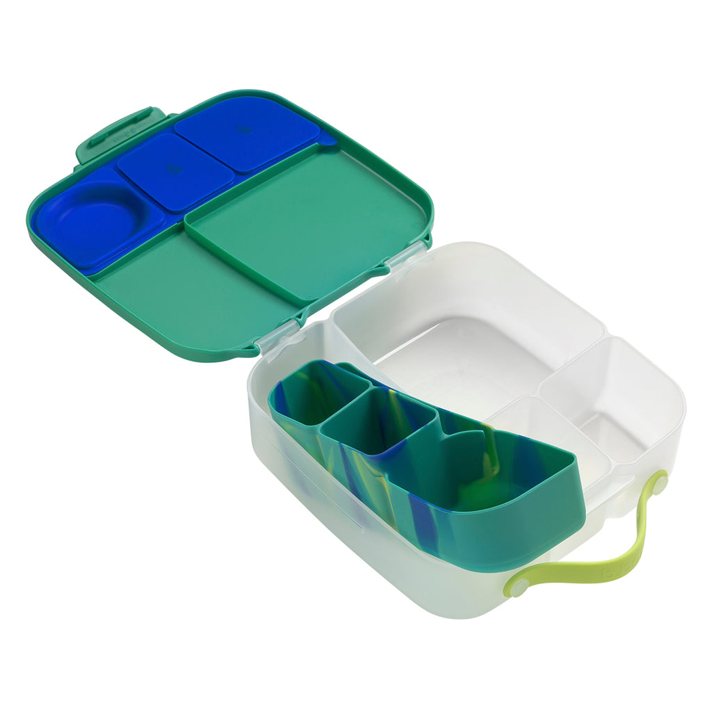 silicone bento tray - lunchbox - electric jungle