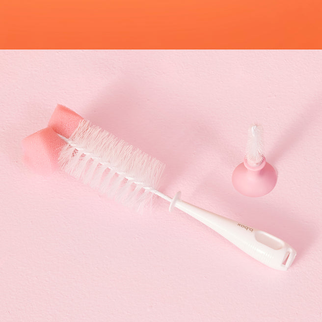 2 in 1 bottle brush - blush