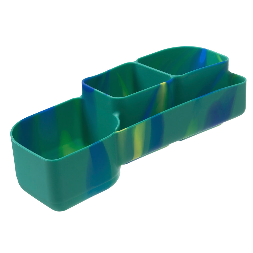 silicone bento tray - lunchbox - electric jungle
