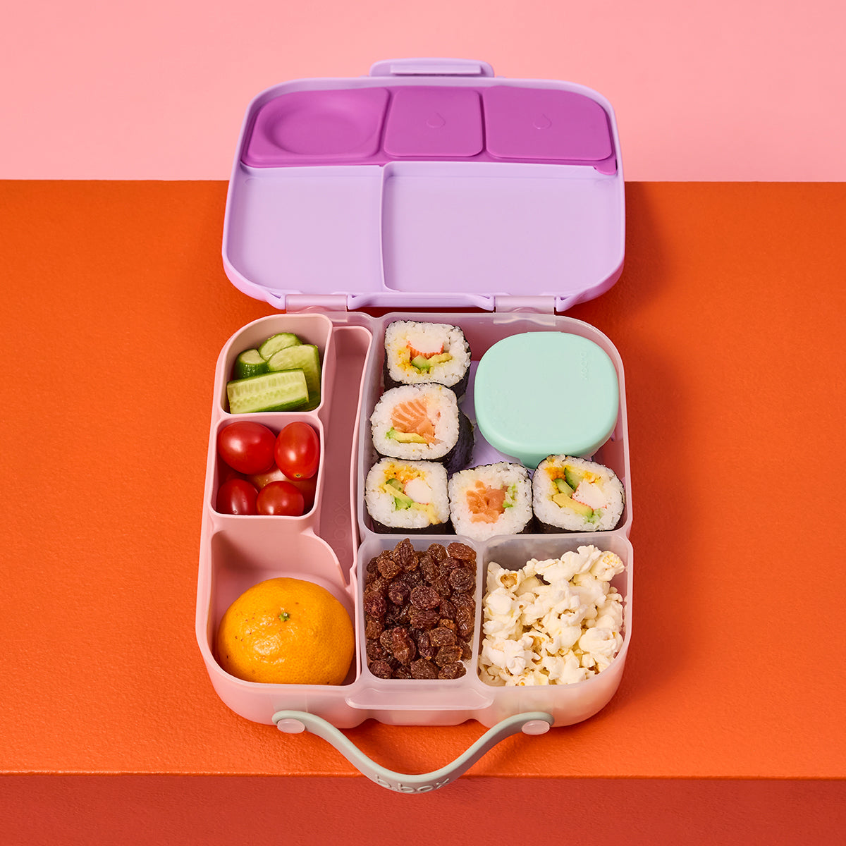 silicone bento tray - lunchbox - berry