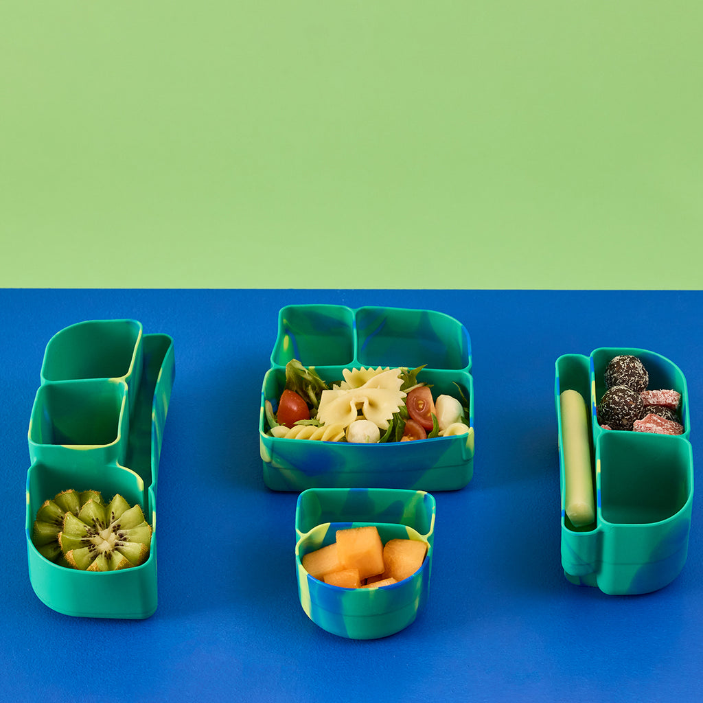 silicone bento buddy - lunchbox - electric jungle