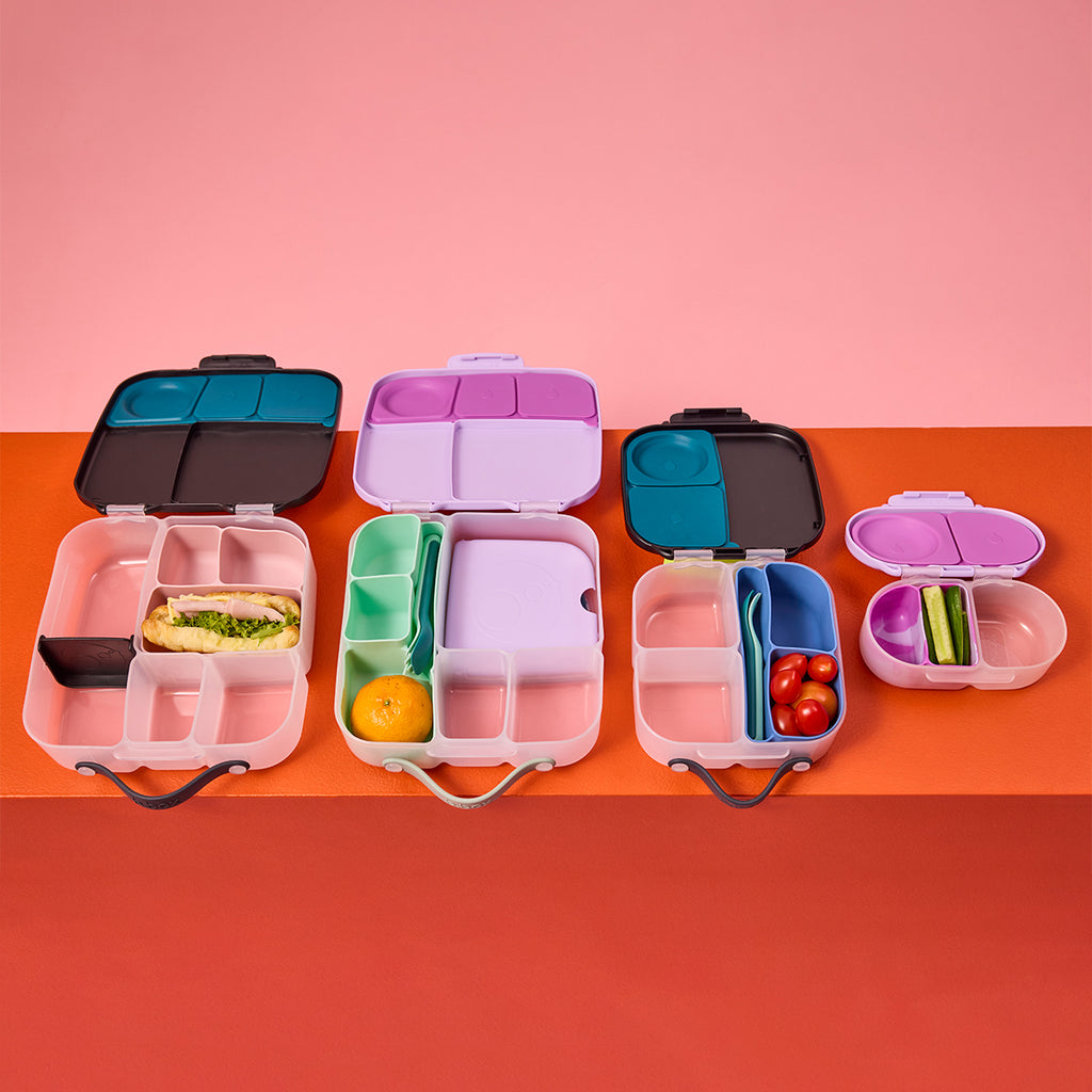 silicone bento tray- mini lunchbox - forest