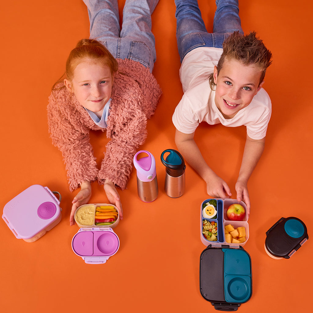 silicone bento tray - mini lunchbox - cosmic
