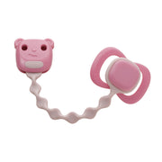 soother clip - blush + vanilla