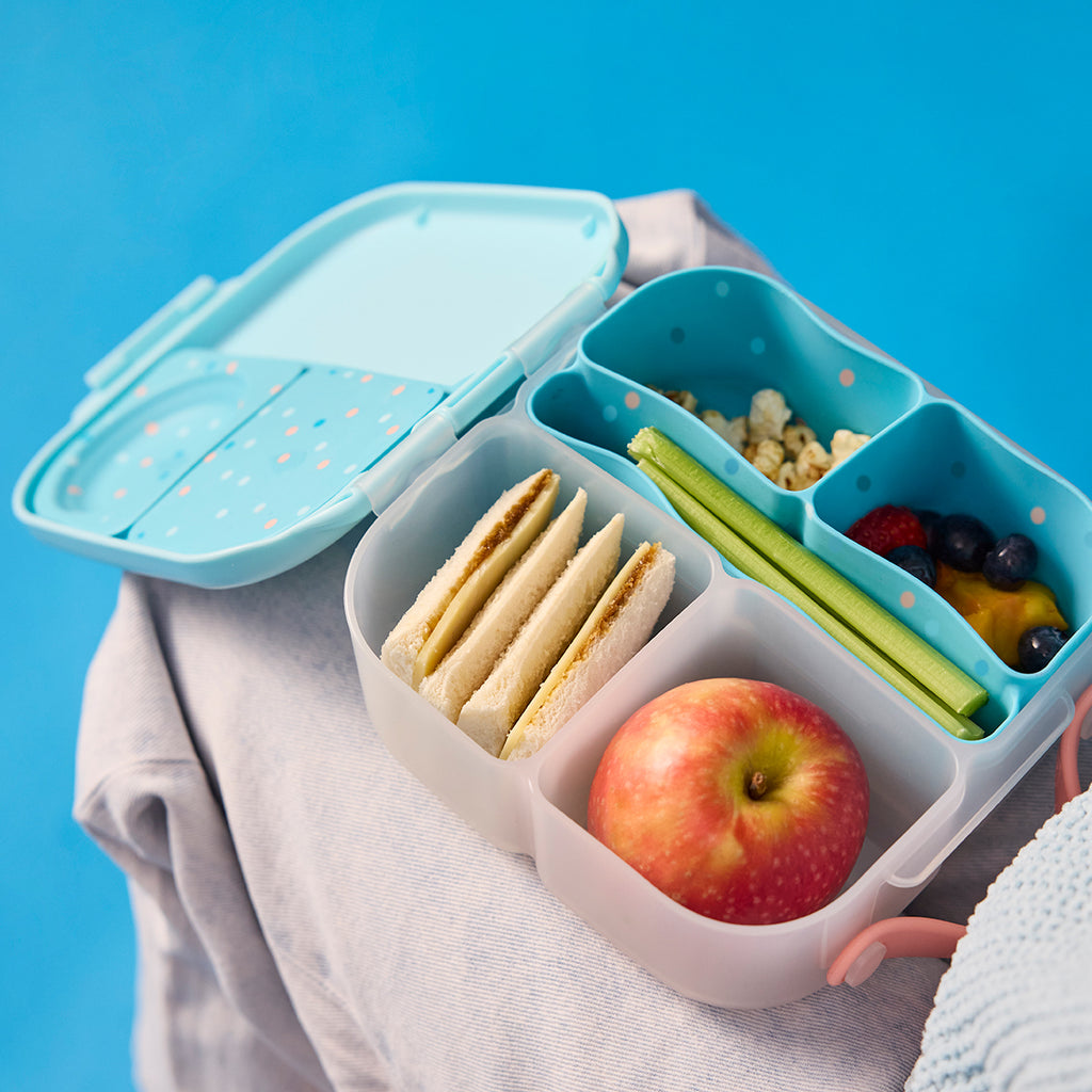 silicone bento tray - mini lunchbox - confetti