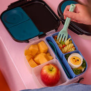 silicone bento tray - mini lunchbox - ocean
