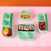 silicone bento buddy - snackbox - forest