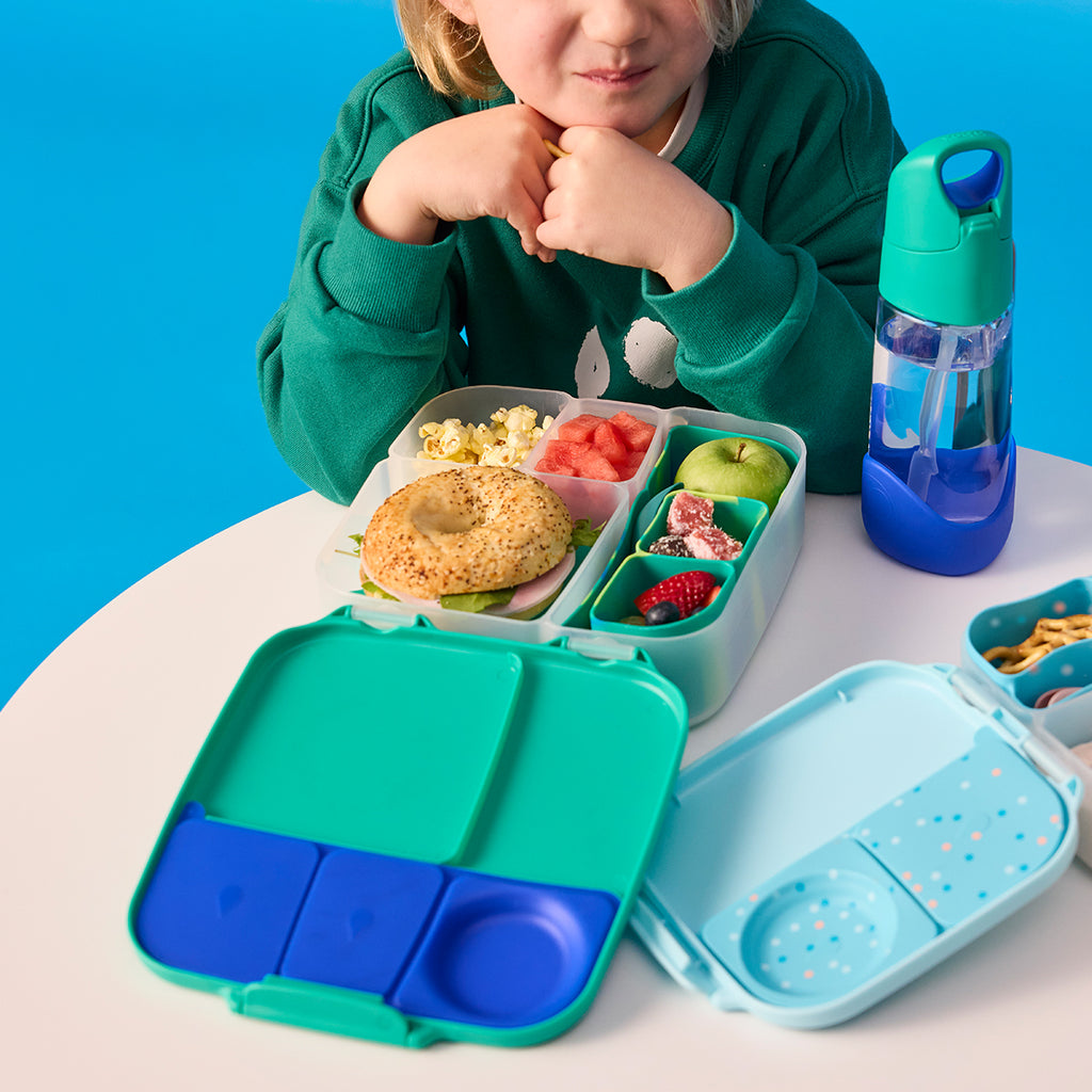 silicone bento tray - lunchbox - electric jungle