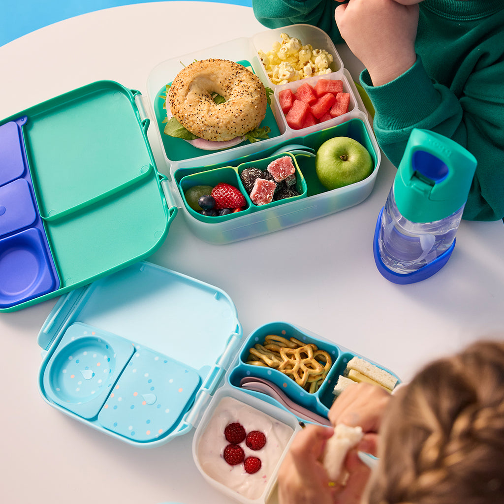 silicone bento tray - lunchbox - electric jungle
