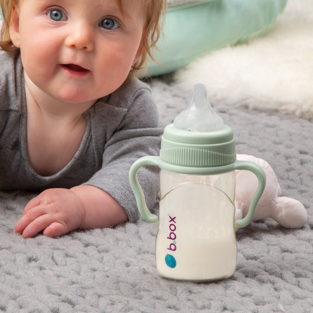 PPSU Baby Bottle - 180ml Sage - b.box for kids