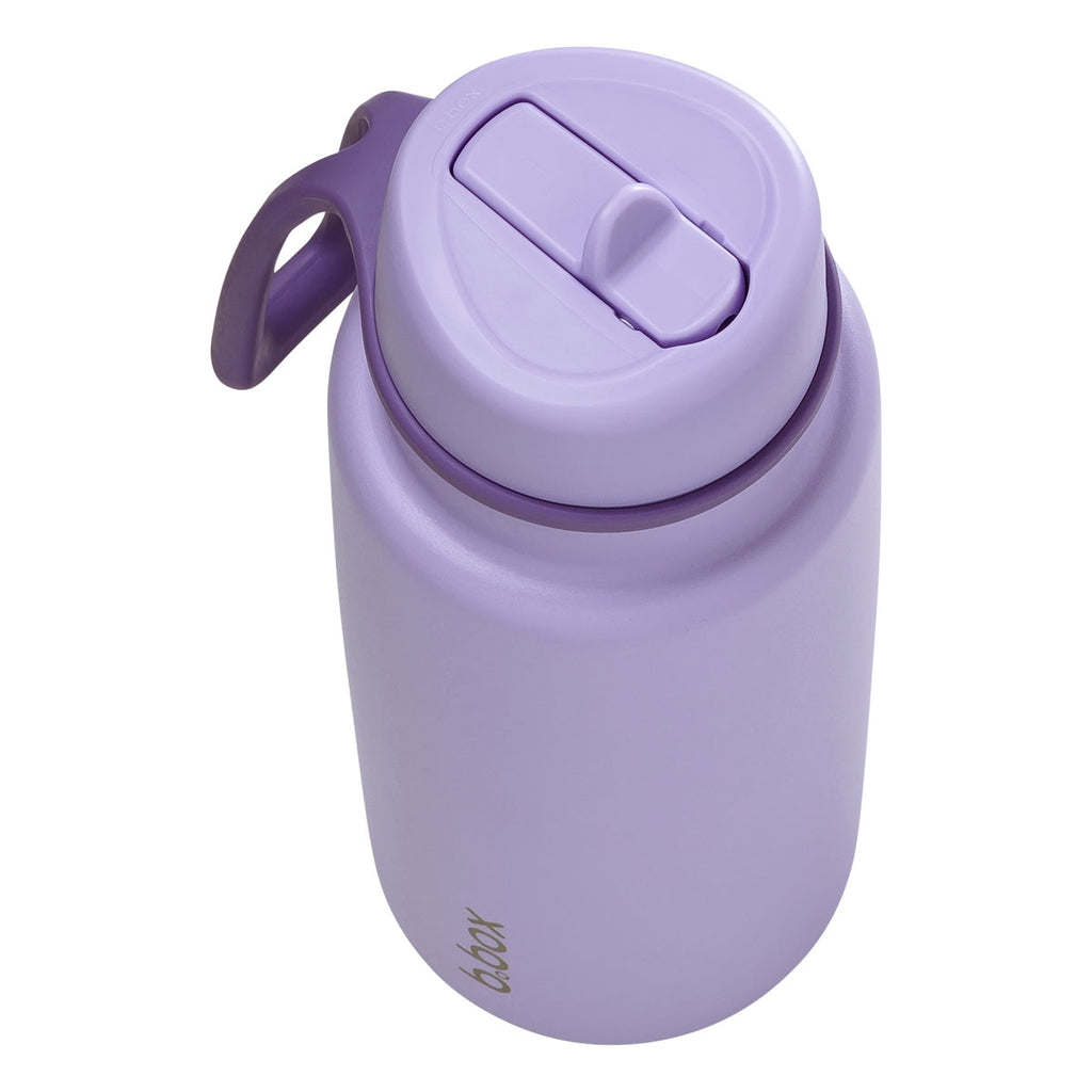 insulated flip top 1L bottle - lilac love