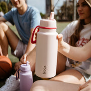 insulated flip top 1L bottle - pink paradise