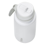 insulated flip top 1L bottle - white out
