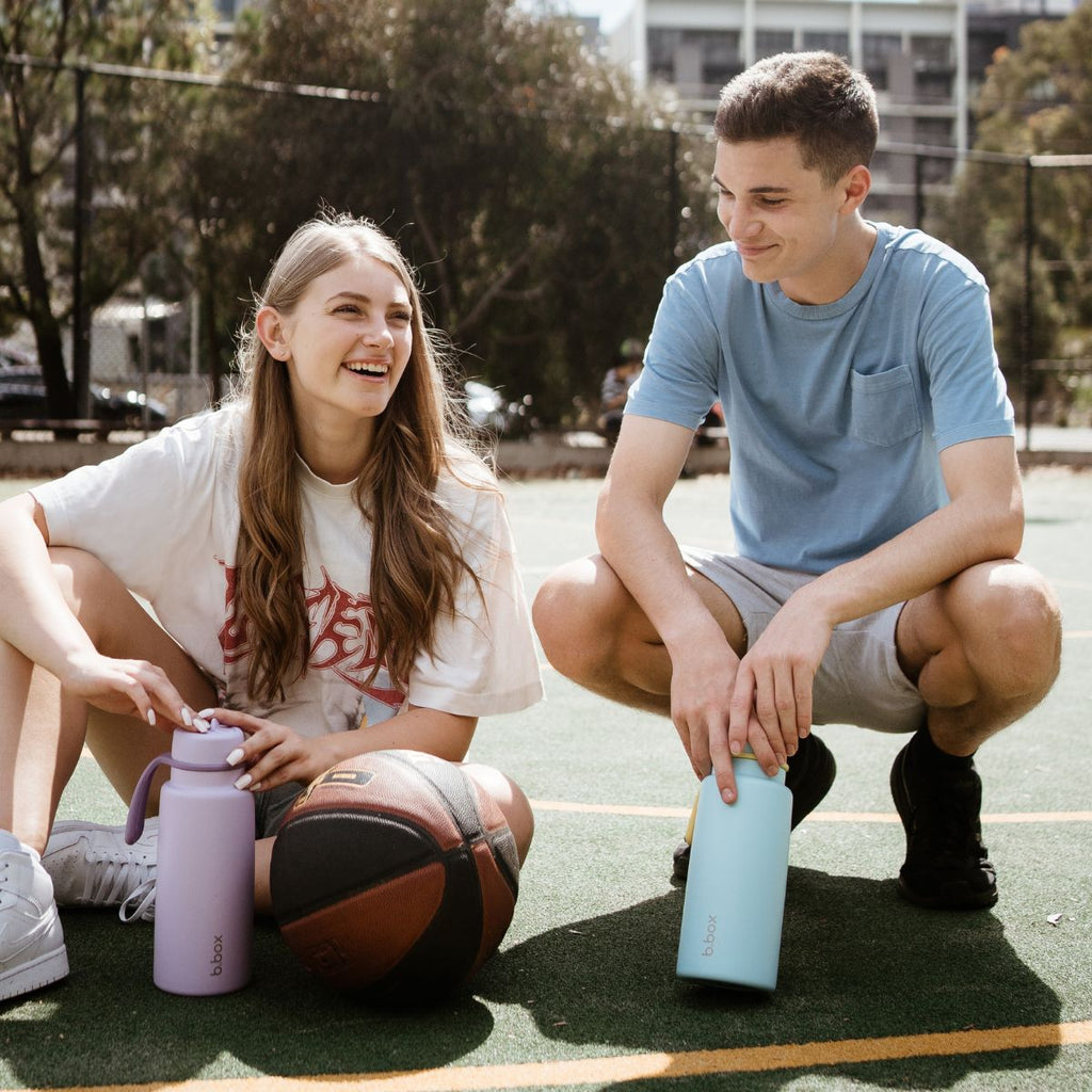 insulated flip top 1L bottle - lilac love