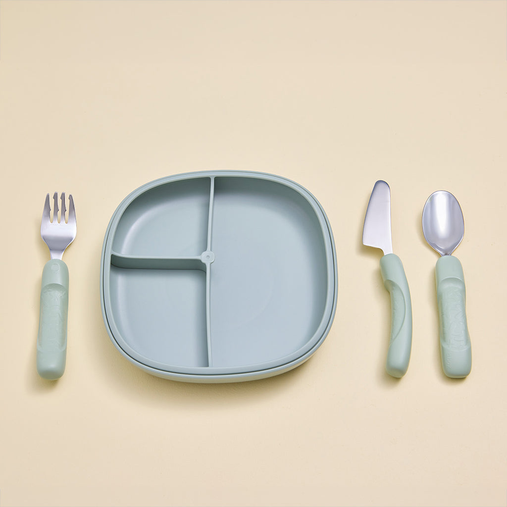 jnr cutlery trio - sage