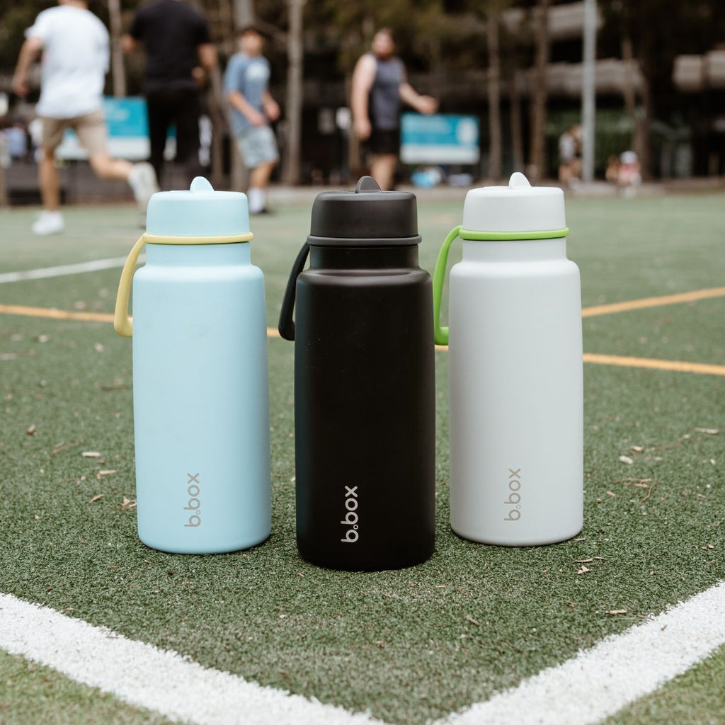 insulated flip top 1L bottle - lime time