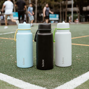 insulated flip top 1L bottle - lime time