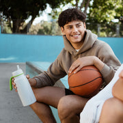 insulated flip top 1L bottle - lime time