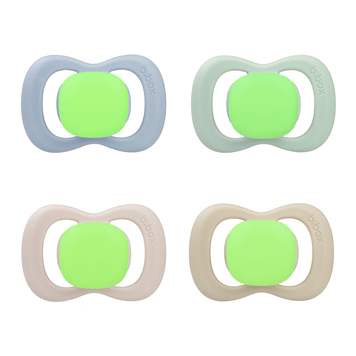glow latex soother twin pack bundle