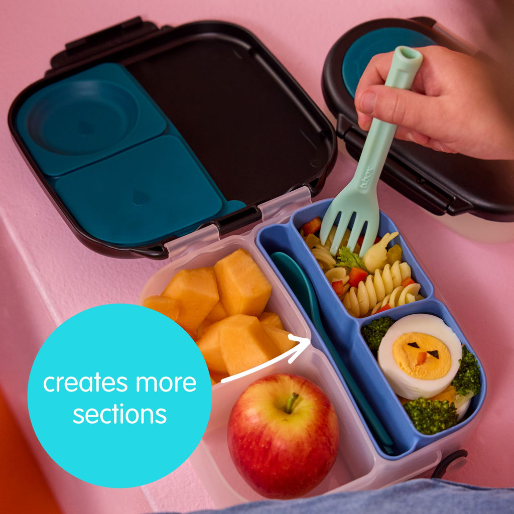 silicone bento tray - mini lunchbox - confetti