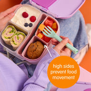 silicone bento tray - mini lunchbox - confetti