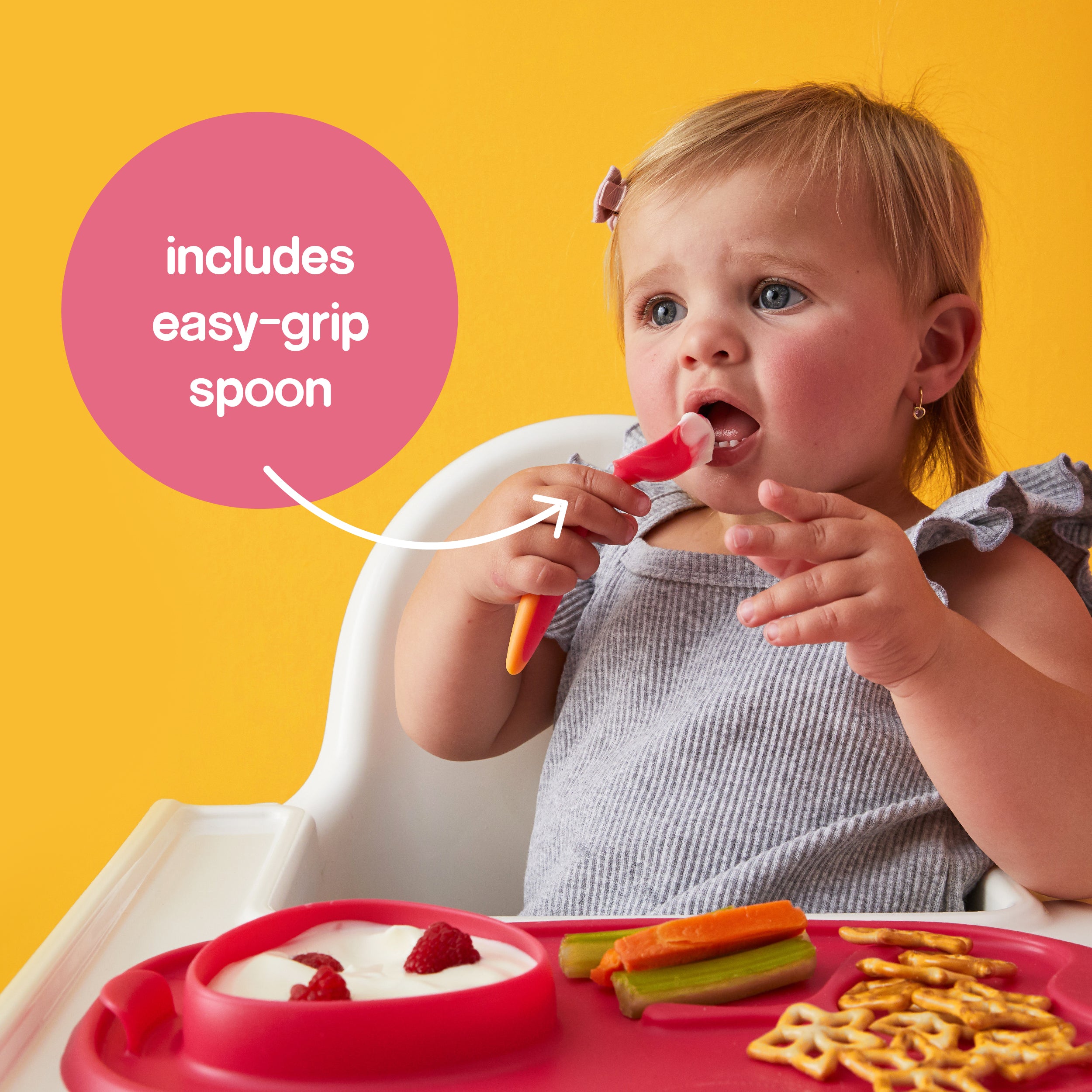 roll + go mealtime mat - strawberry shake