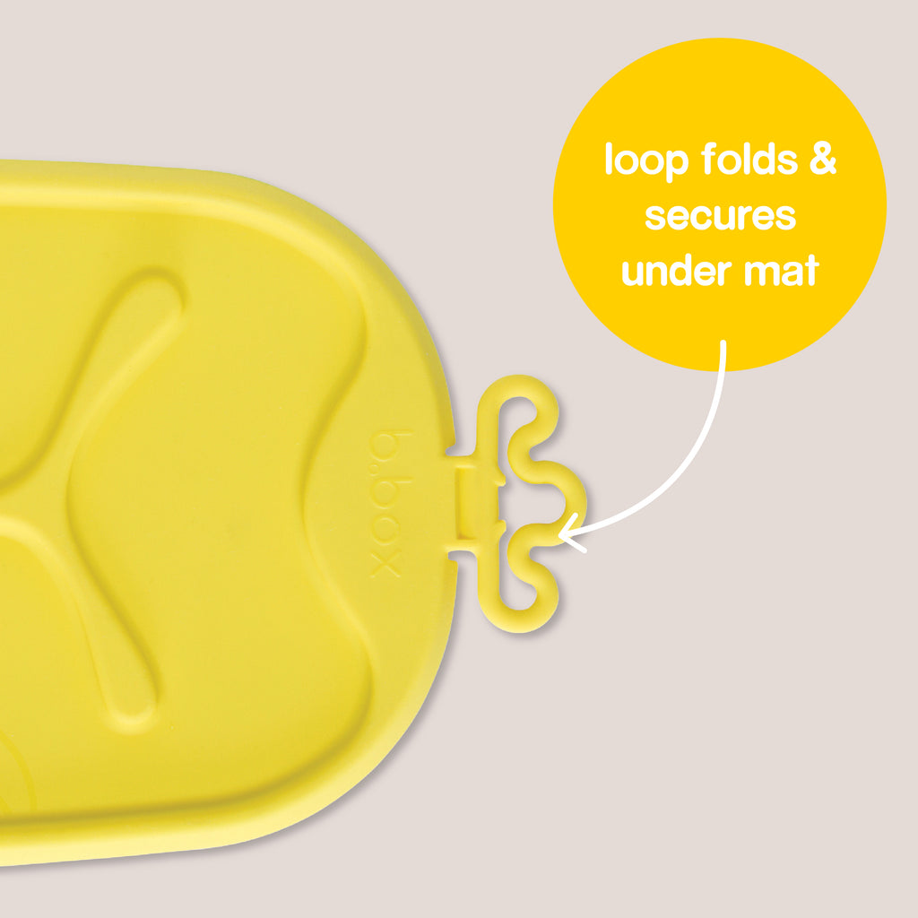 roll + go mealtime mat - lemon sherbet
