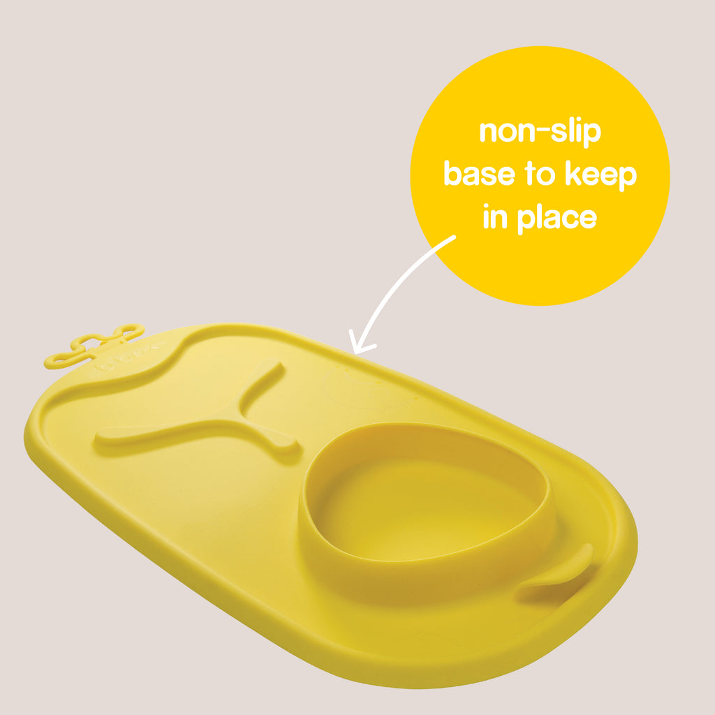 roll + go mealtime mat - lemon sherbet