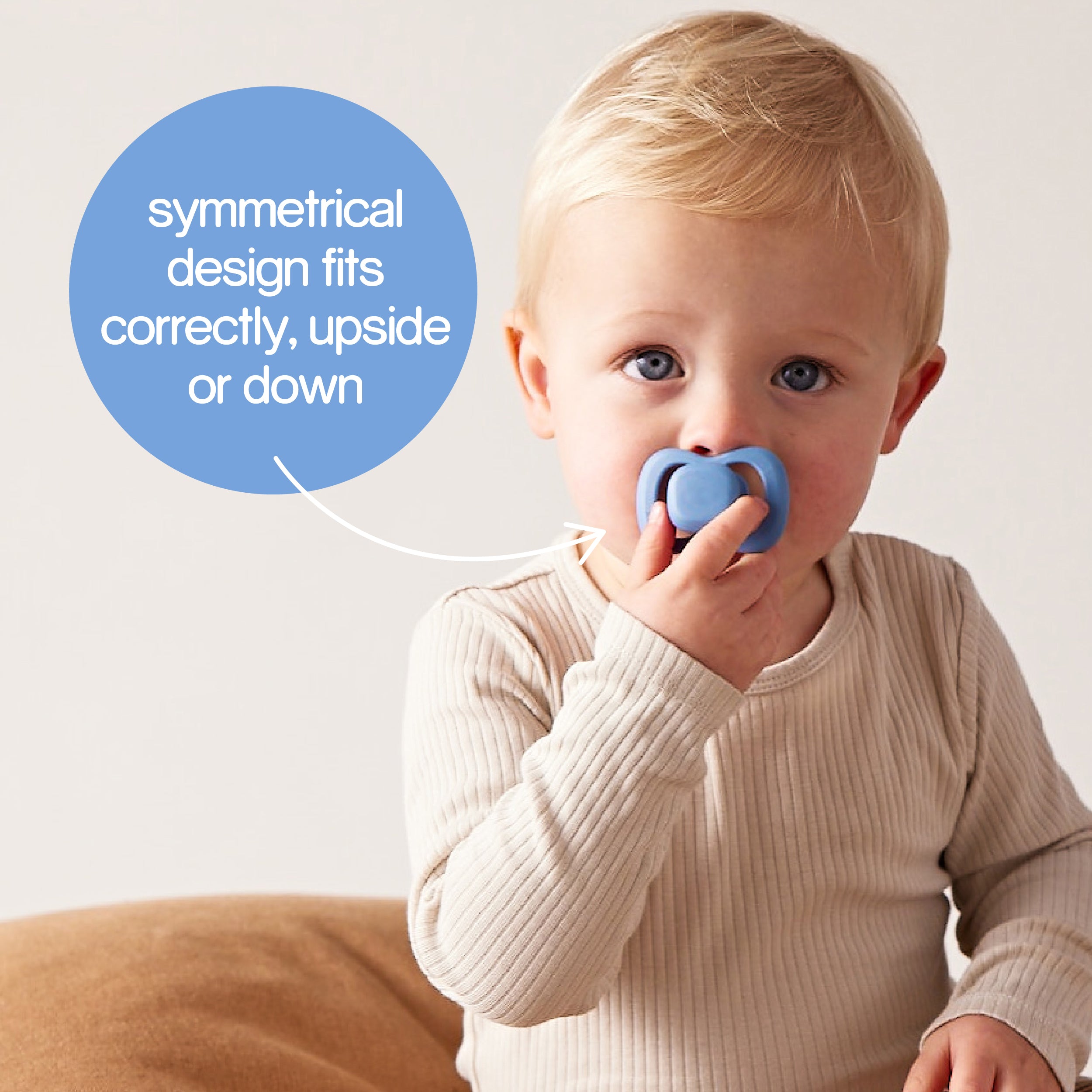 Navi Pacifier Pacifier Twin Pack – Vanilla Cream | b.box AU