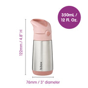 350mL Insulated Drink Bottle - flamingo fizz