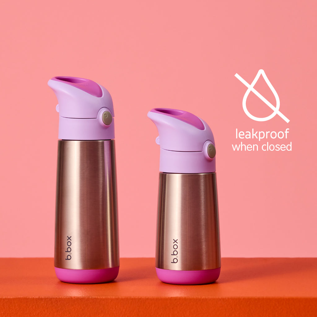 350mL Insulated Drink Bottle - flamingo fizz