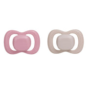 soother duo silicone - berry + blush