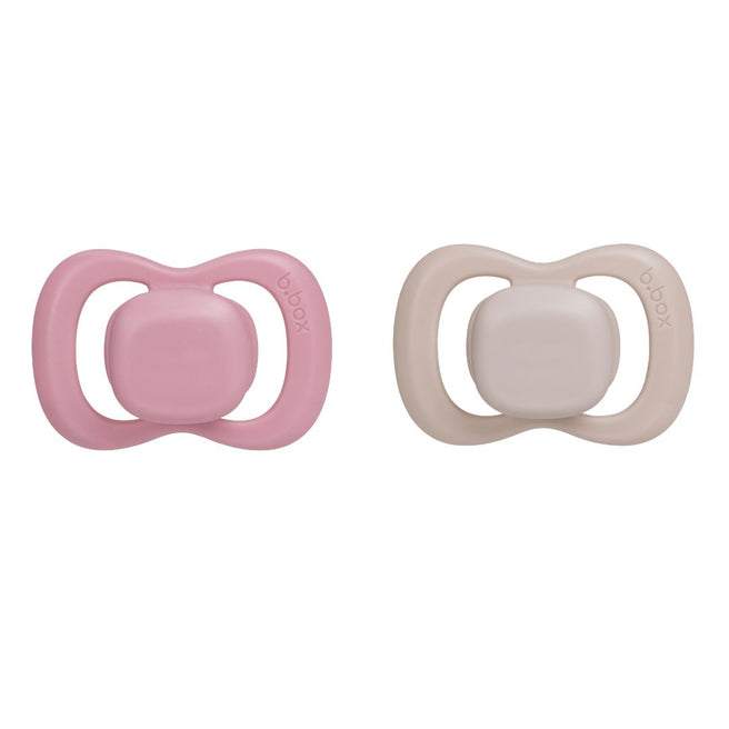 soother duo silicone - berry + blush