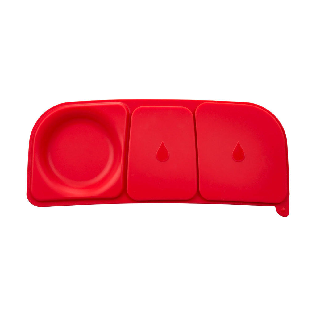 lunchbox replacement silicone seal - blaze red (blue blaze)