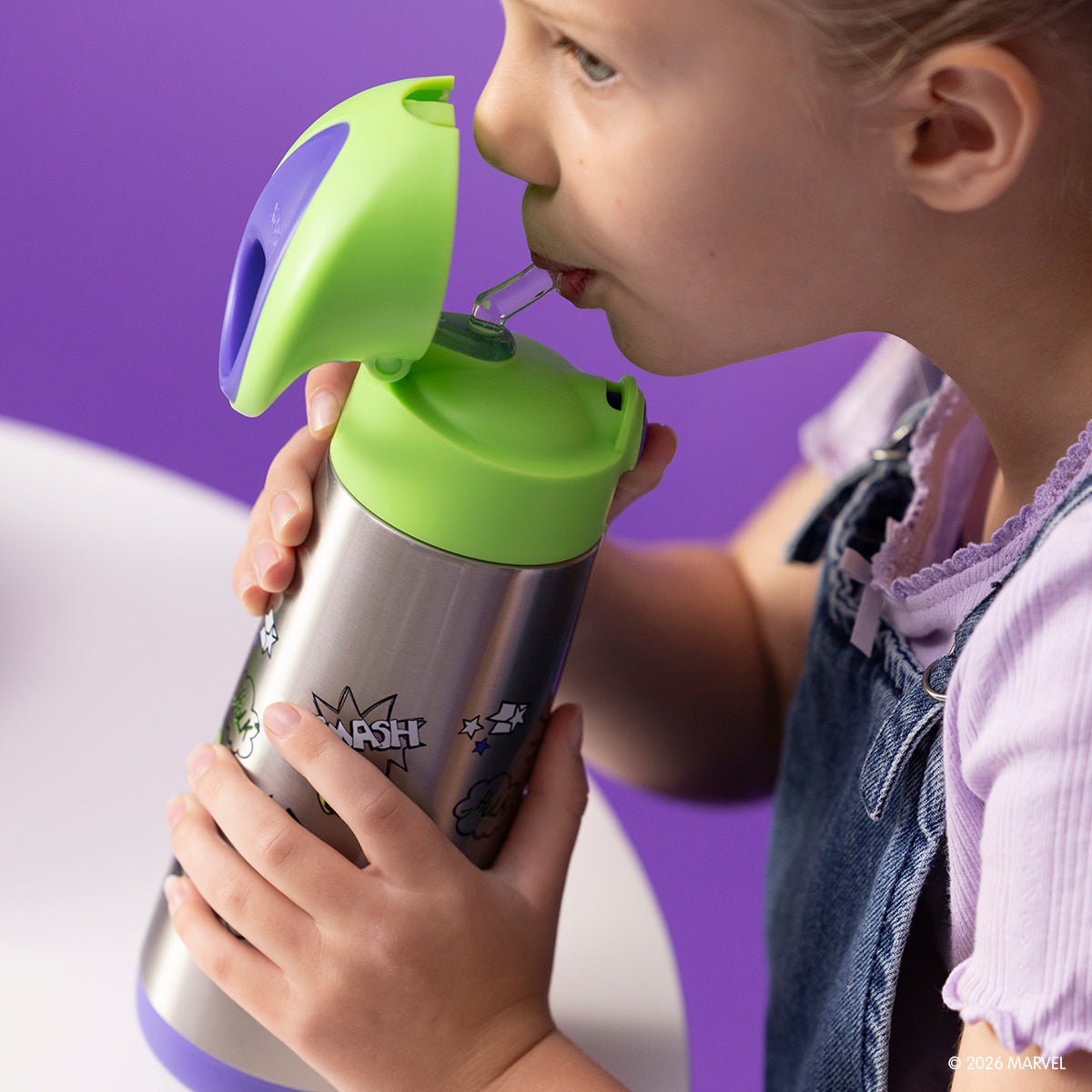 Marvel Hulk by b.box - 500mL insulated drink bottle