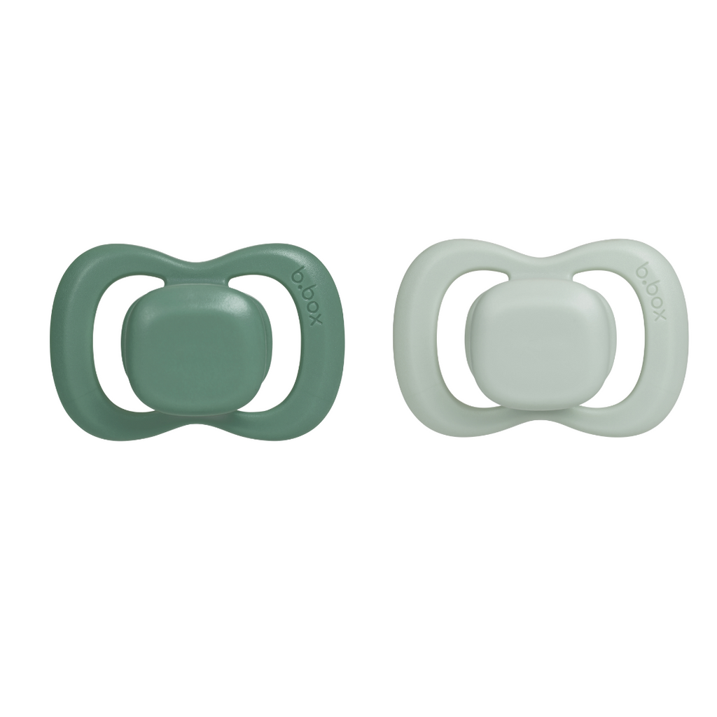 soother duo silicone - forest + sage
