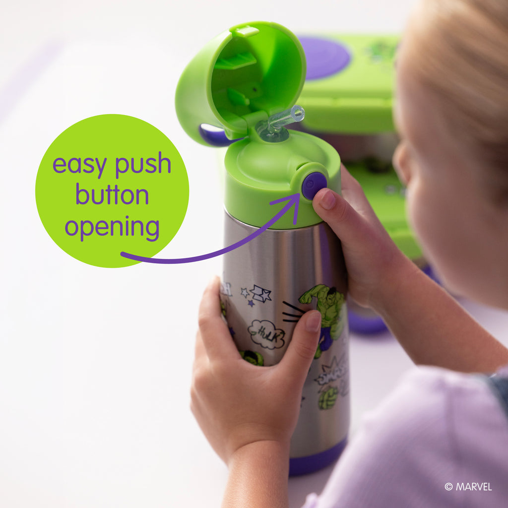 Marvel Hulk by b.box - 500mL insulated drink bottle