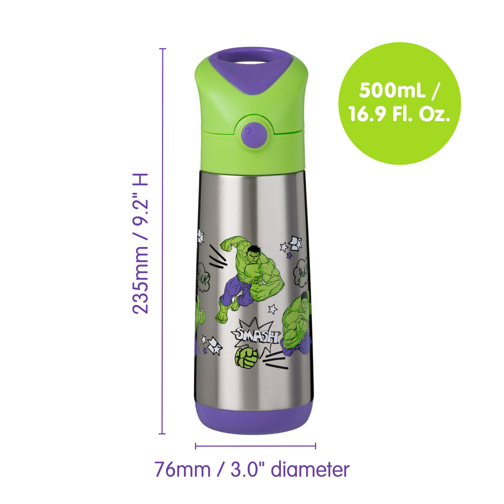 Marvel Hulk by b.box - 500mL insulated drink bottle