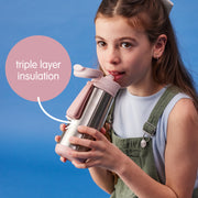 500mL insulated sport spout bottle - midnight