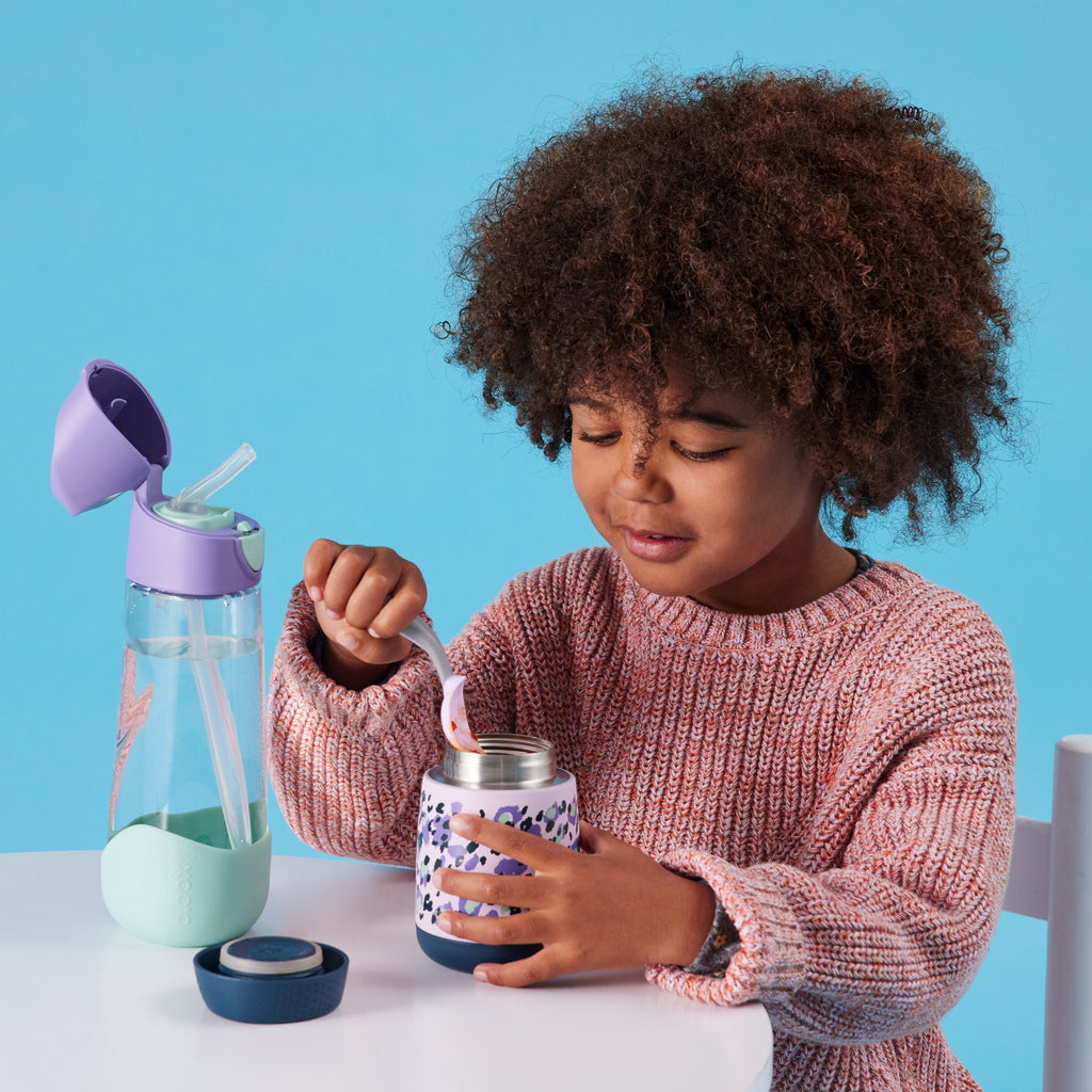 insulated food jar mini - blue camo