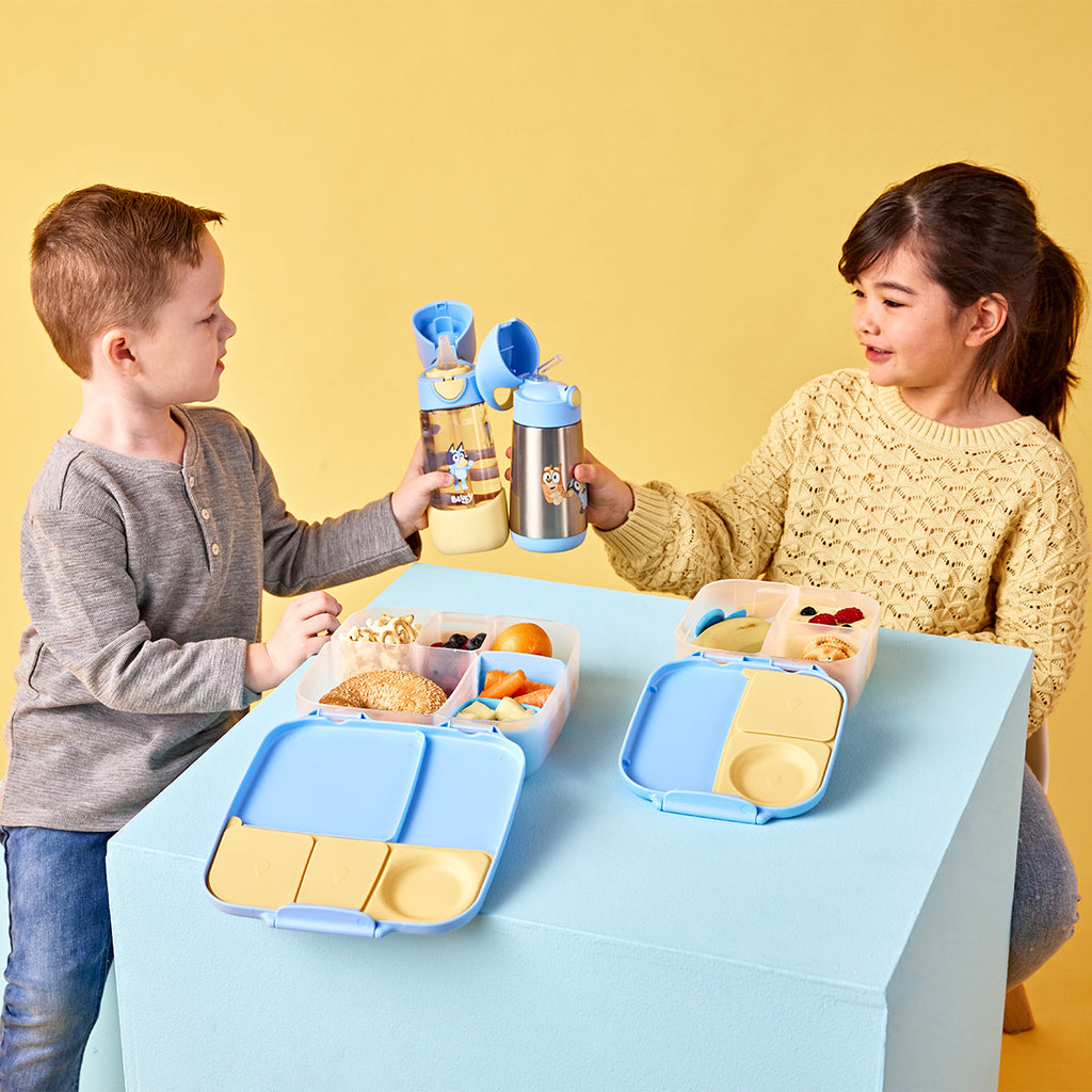 Bluey x b.box Tritan™ Drink Bottle 450ml Blue Straw Bottle