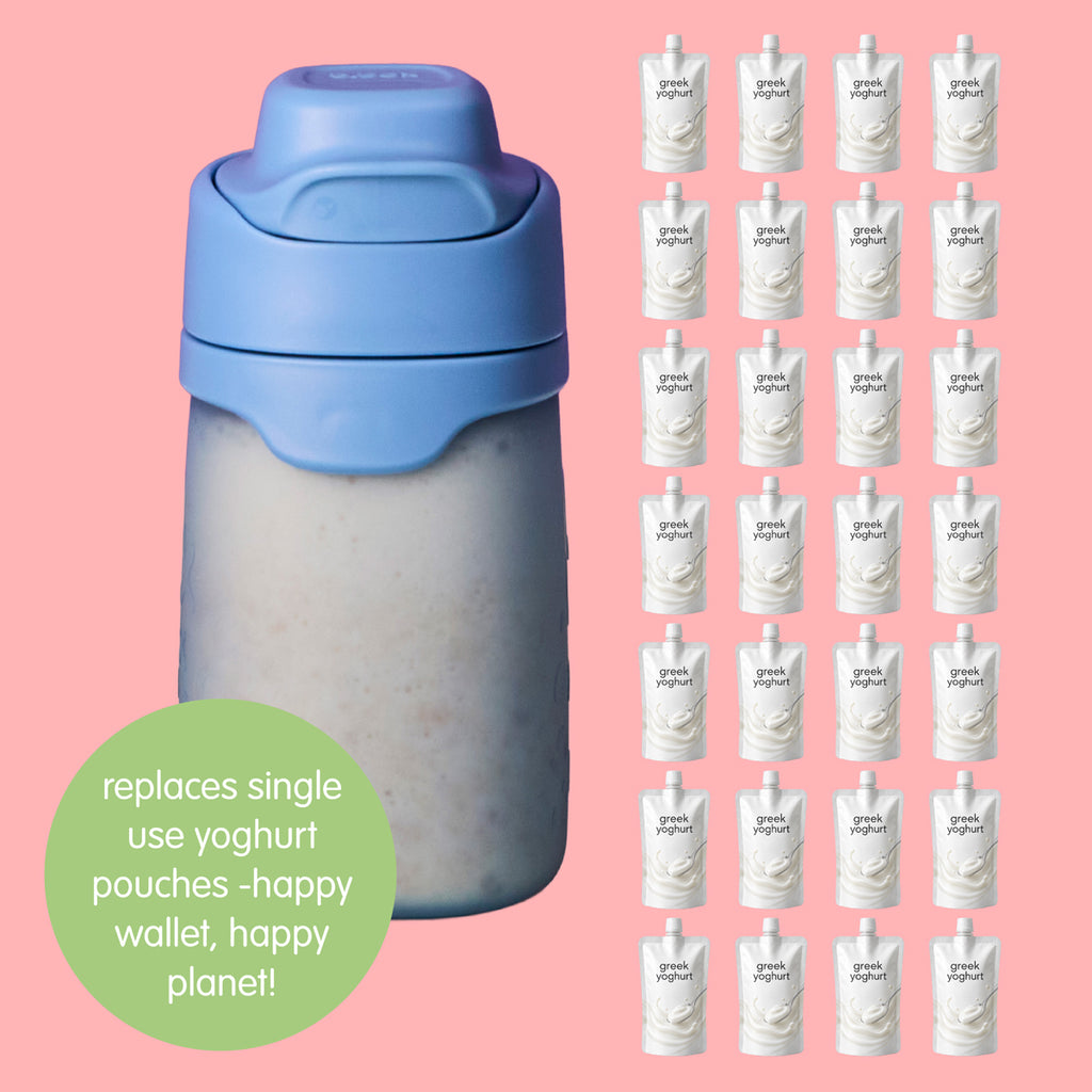 reusable yoghurt pouch - ocean