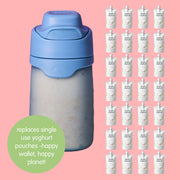 reusable yoghurt pouch - ocean