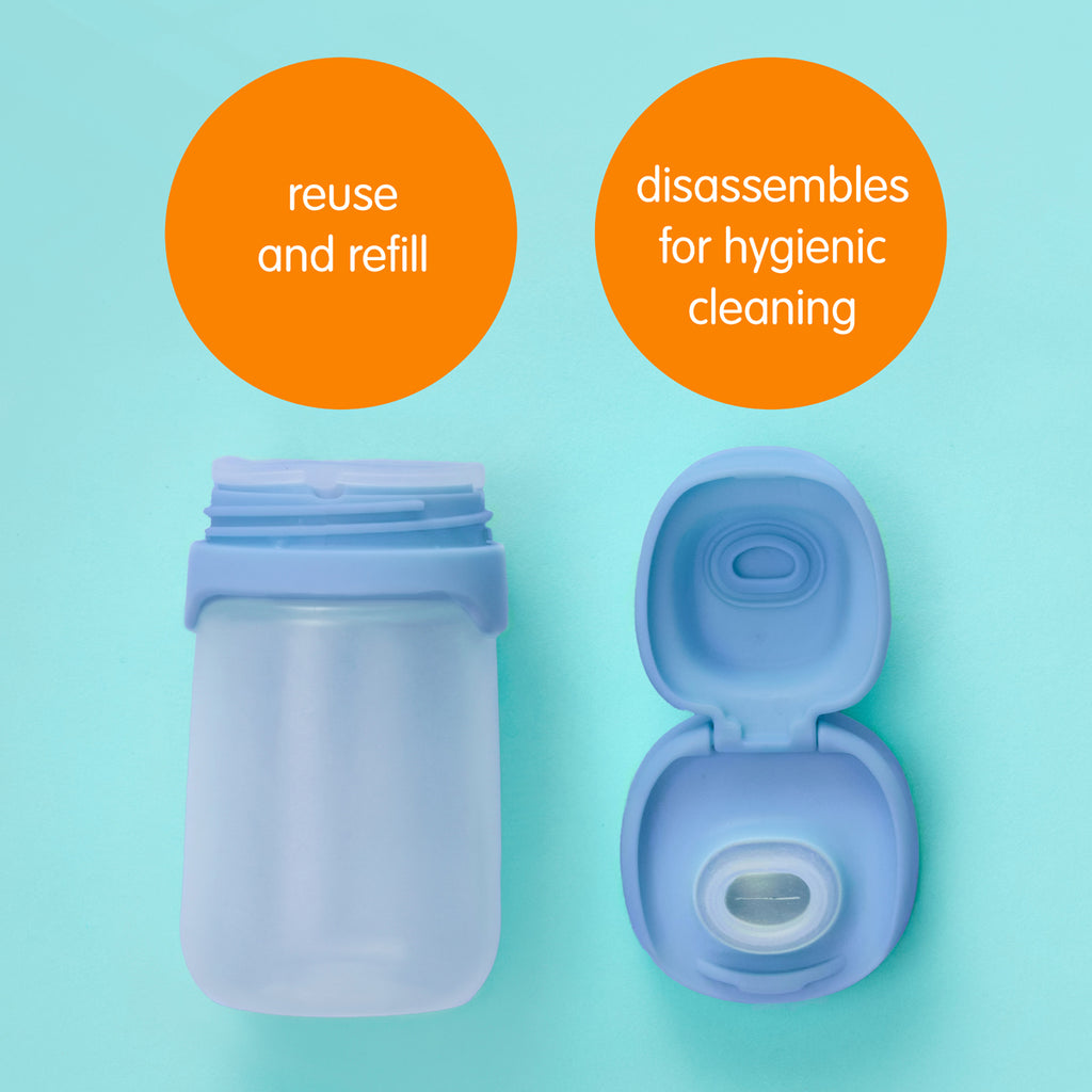 reusable yoghurt pouch - ocean