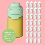 reusable yoghurt pouch - forest