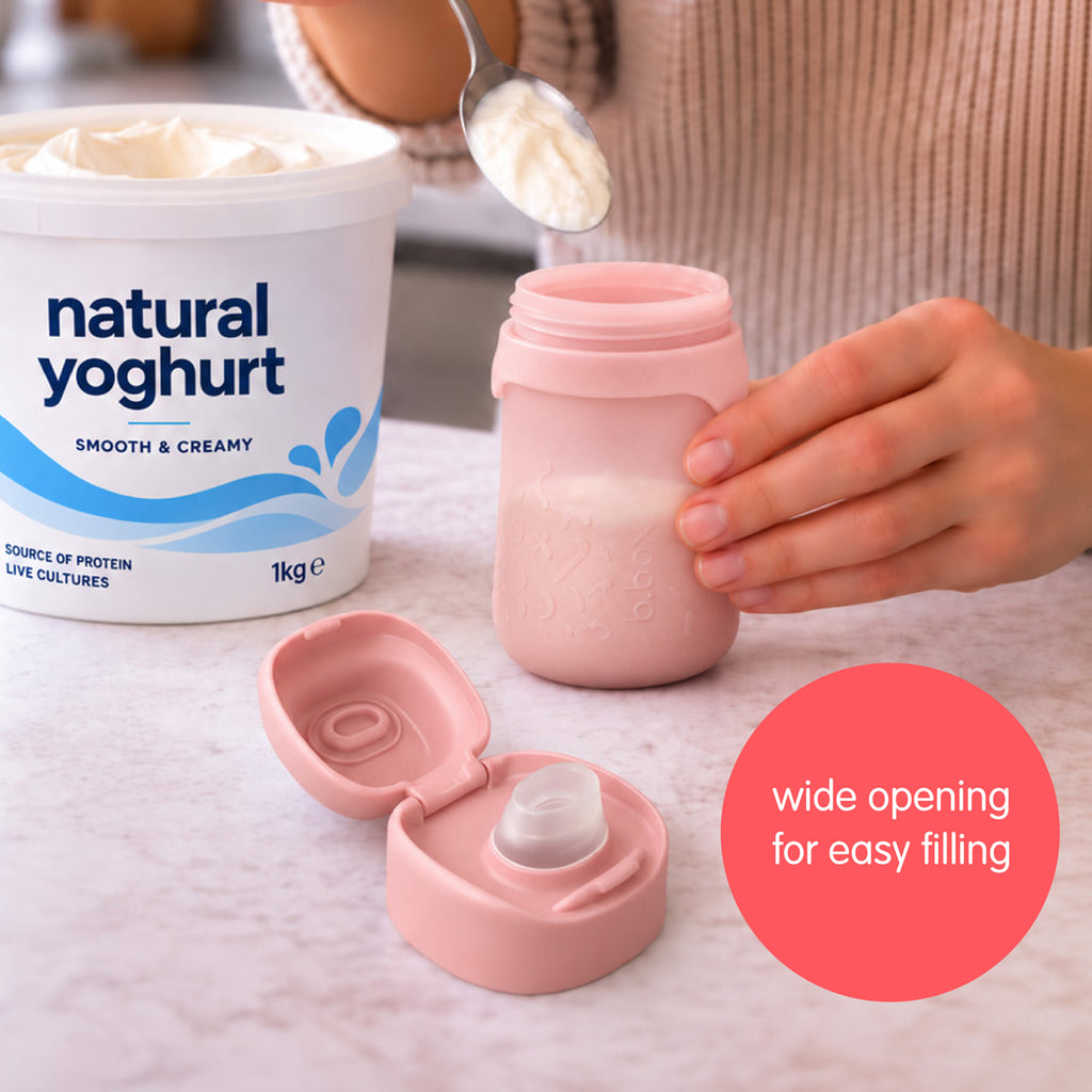 reusable yoghurt pouch - berry