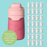 reusable yoghurt pouch - berry