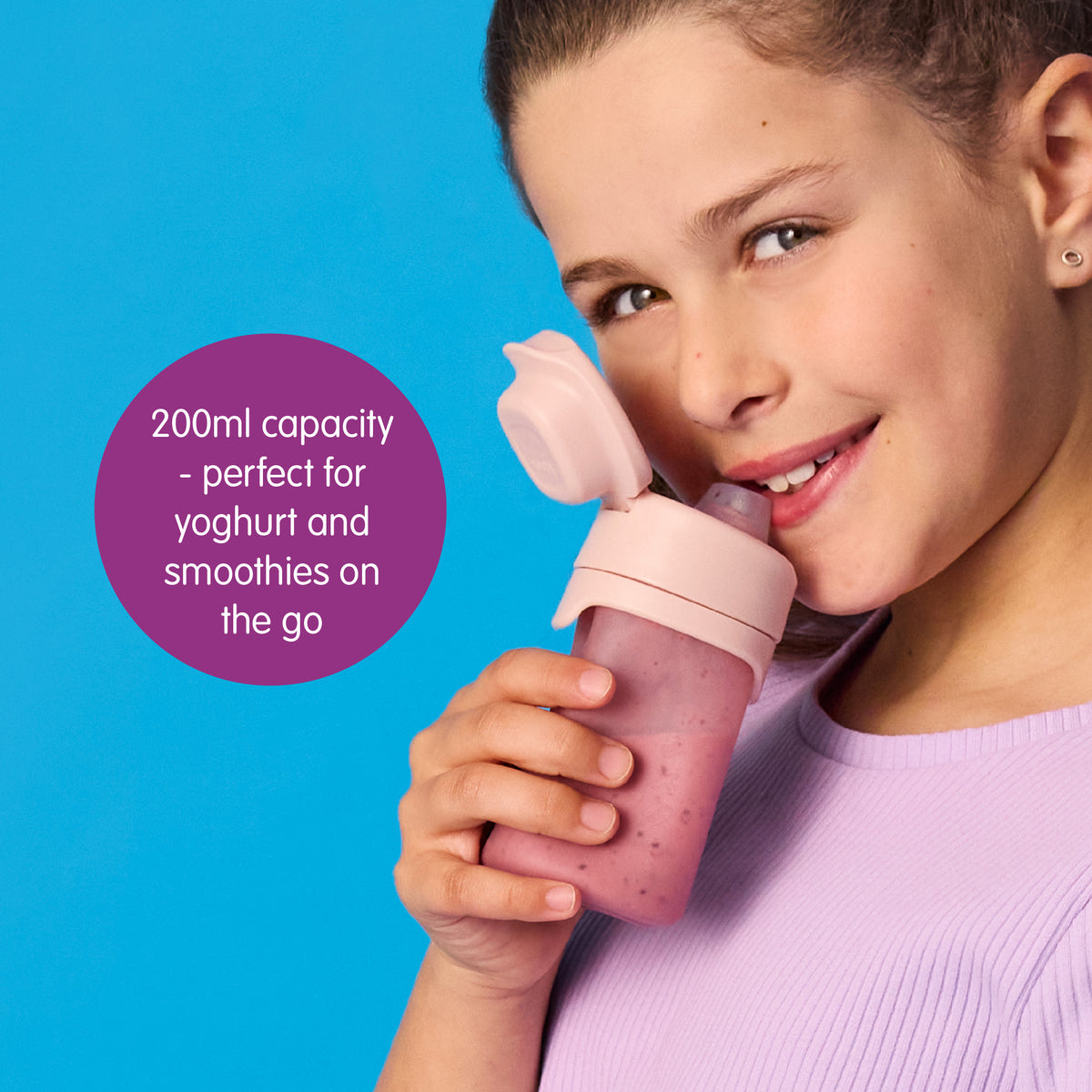 reusable yoghurt pouch - berry